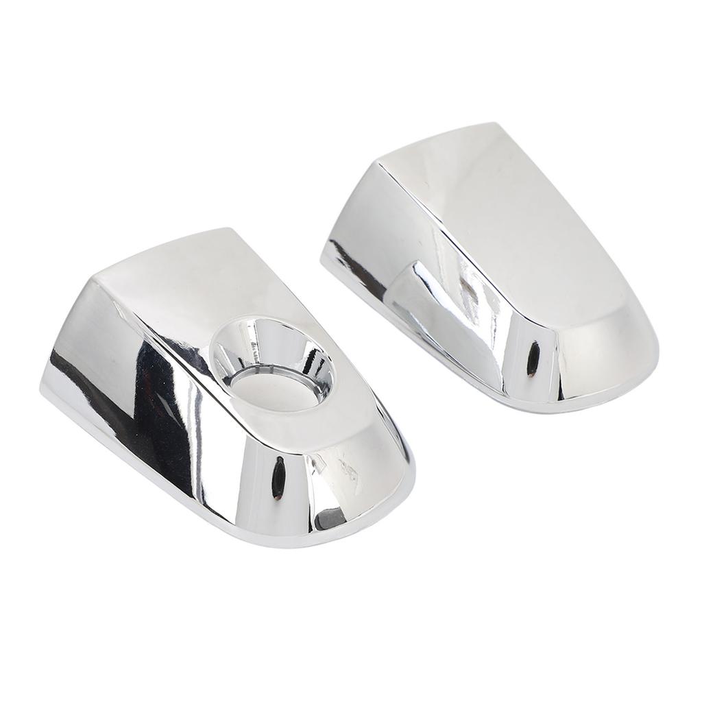 Pair of Chrome Front Door Out Side Handle Cover 5716A065 Exterior Door Handle Cap with Key Hole for