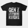 Men Black Print T-shirt Gen-X Funny Quotes Retro Generation X Vintage X Gen Xers No-Cut Transfer Paper Print Cotton Tshirt