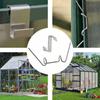 25/50pcs Greenhouse Glass Pane Clip W-type Wire Clips Z-type Glazing Buckles Twin-Hall Web Sheets Stainless Steel Durable Hooks