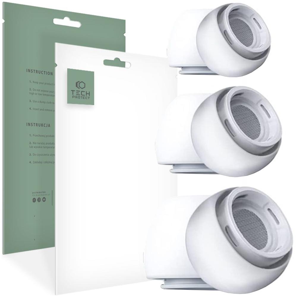 Tech-Protect Ear Tips 3-Pack Apple Airpods Pro 1 / 2 White