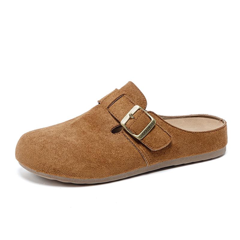 Women's Retro Thick-Soled Closed-Toe Mules - Spring/Summer 2026: Soft, Comfortable, Fashionable, Birkenstock-Inspired