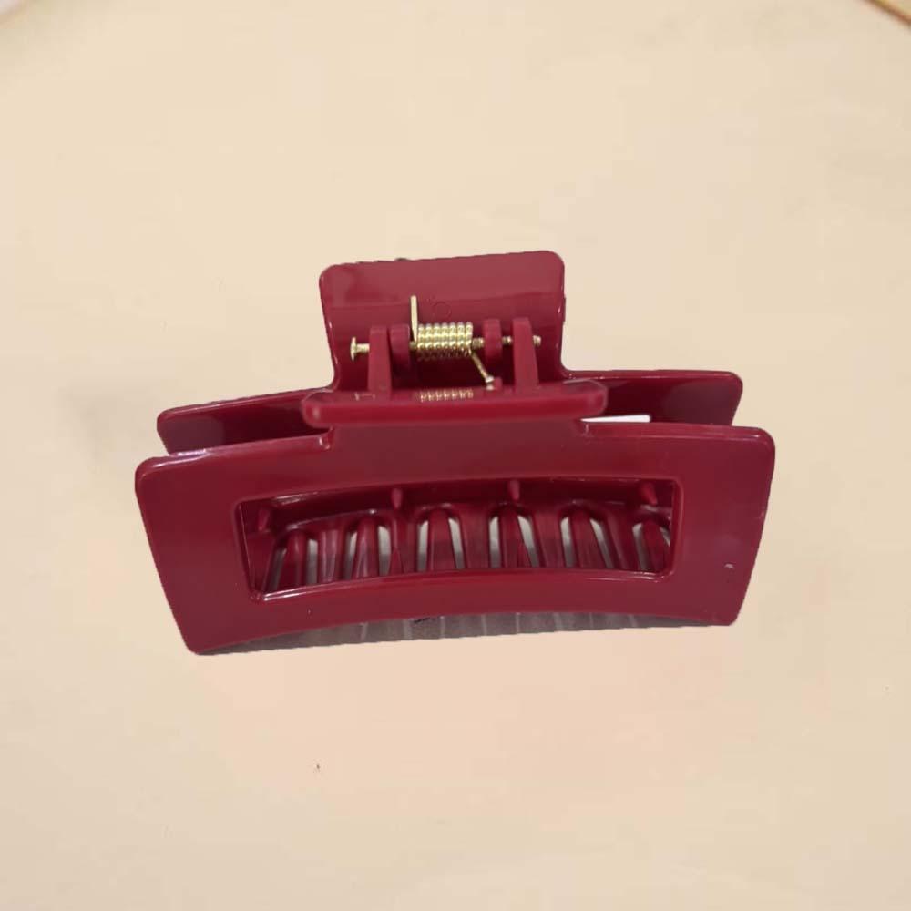 

Квадратный силиконовый зажим-акула Безопасный однотонный зажим-акула Модный эластичный пластиковый зажим для волос Подарки Style 3