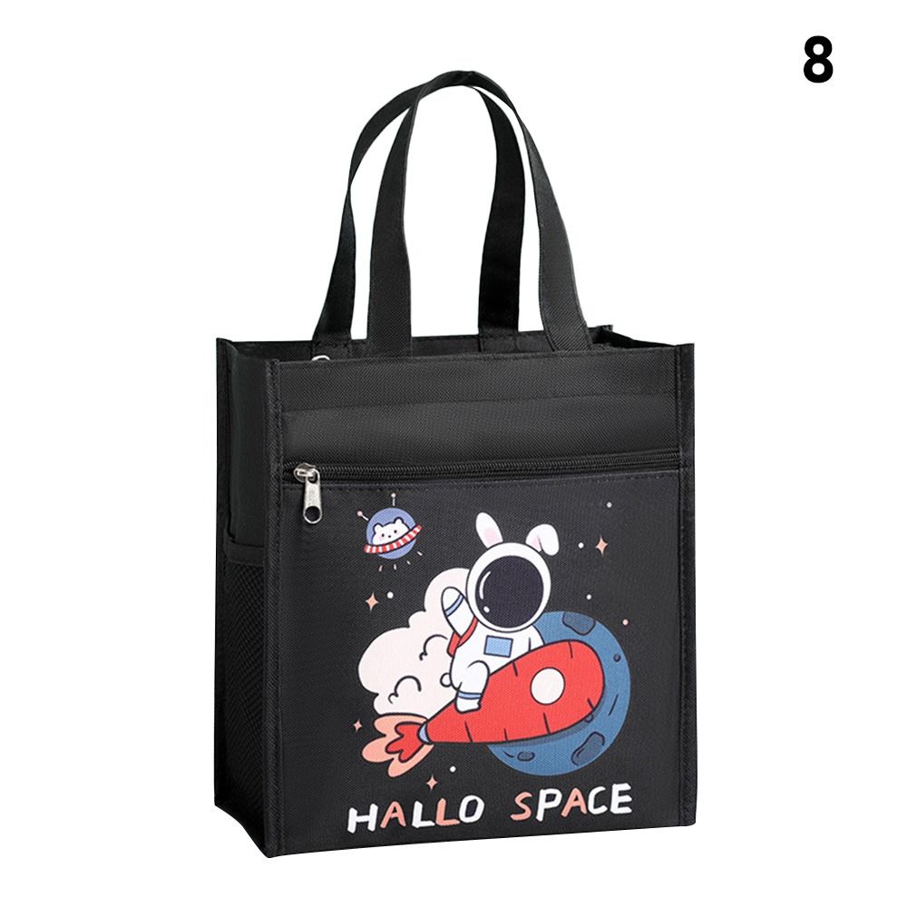 1Pcs Breakfast Organizer Insulated Thermal Bag Storage Bag Cute Cooler Warm Box Picnic Travel Cartoon Lunch Bag Kid Student