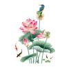 1pc Flower Toilet Stickers Bathroom Seat Cover Sticker Self-adhesive Removable Waterproof PVC Sticker Refrigerator Posters