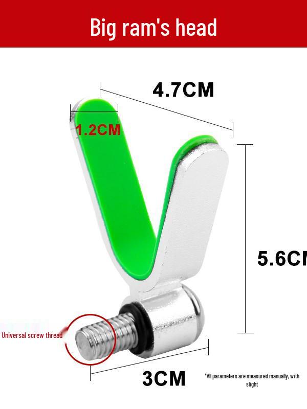 Sheep Horn Silicone Case Fishing Rod Holder with Non-Slip Bracket