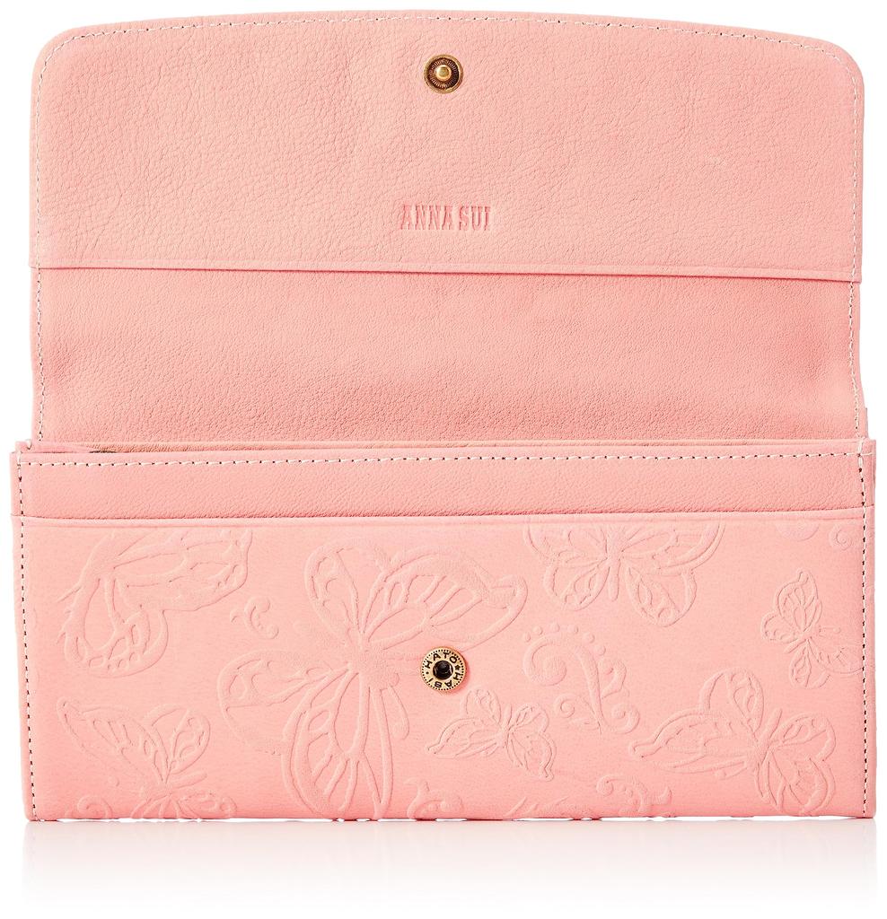 Billfold Butterfly Dance Long Clasp Wallet Pink [Anna Sui] Women's