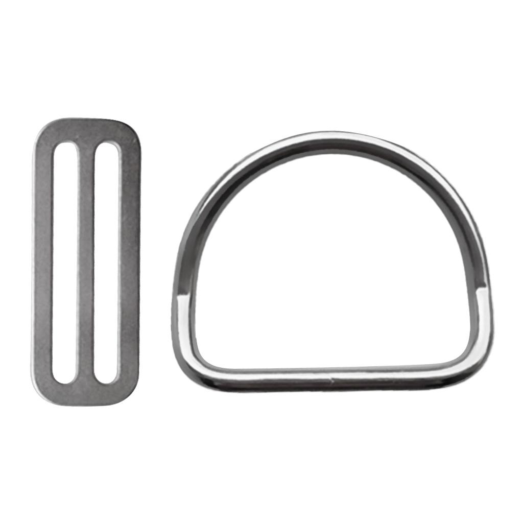 Heavy Duty Scuba Diving Weight with Bent D Ring for 5cm / 2 inch Standard Webbing Strap Accessories