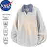 NASA MARVEL Men's V-Neck Faux Two-Piece Sweatshirt