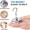 Magnetický háček Háčky s neodymovým magnetem Nástěnné háčky pro velká zatížení Domácí kuchyně Bar Uskladnění pro věšák Klíč Silný magnet