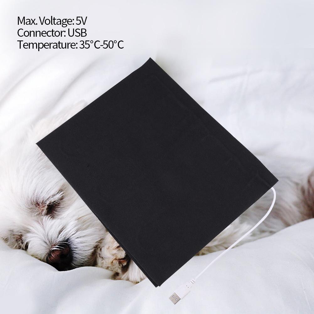 1pc 5V USB Electric Cloth Heater Pad Heating Element for Clothes Seat Pet Warmer 35 celsius 50 celsius