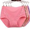 Plus Size Ladies Spring and Autumn Cotton Crotch Middle   Aged High  Waisted Briefs