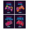 Funny Video Game Art  Canvas Printing Posters Gamer Zone Gaming Wall Art pictures For Boy Bedroom Playroom Decoration Unframed