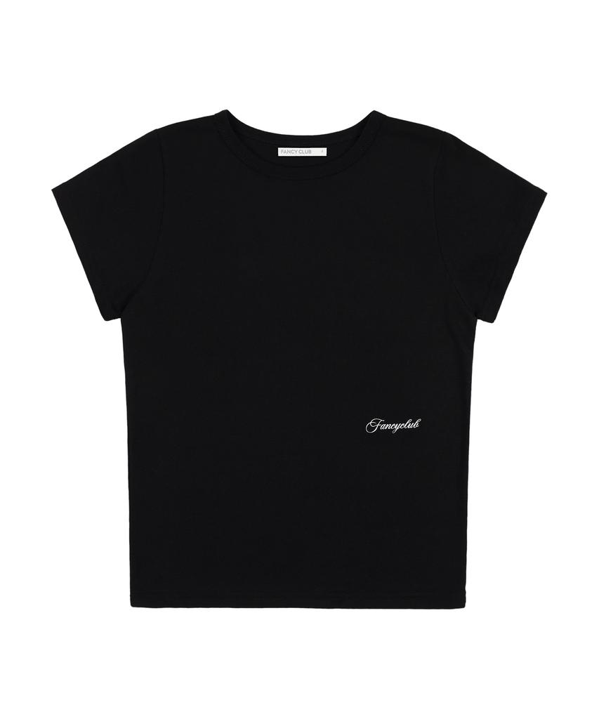 FANCY CLUB Reverse Of Heaven Crop Top (Black) F25Qb135