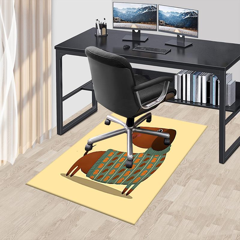 1PC Leaf Pattern Sweater Extra Large Non Slip Floor Carpet, Office, Family, Bedroom, Studio Large Area Rug Indoor Rugs