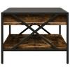 Infinity LED Coffee Table in Smoked Oak 70 x 50 x 38 cm