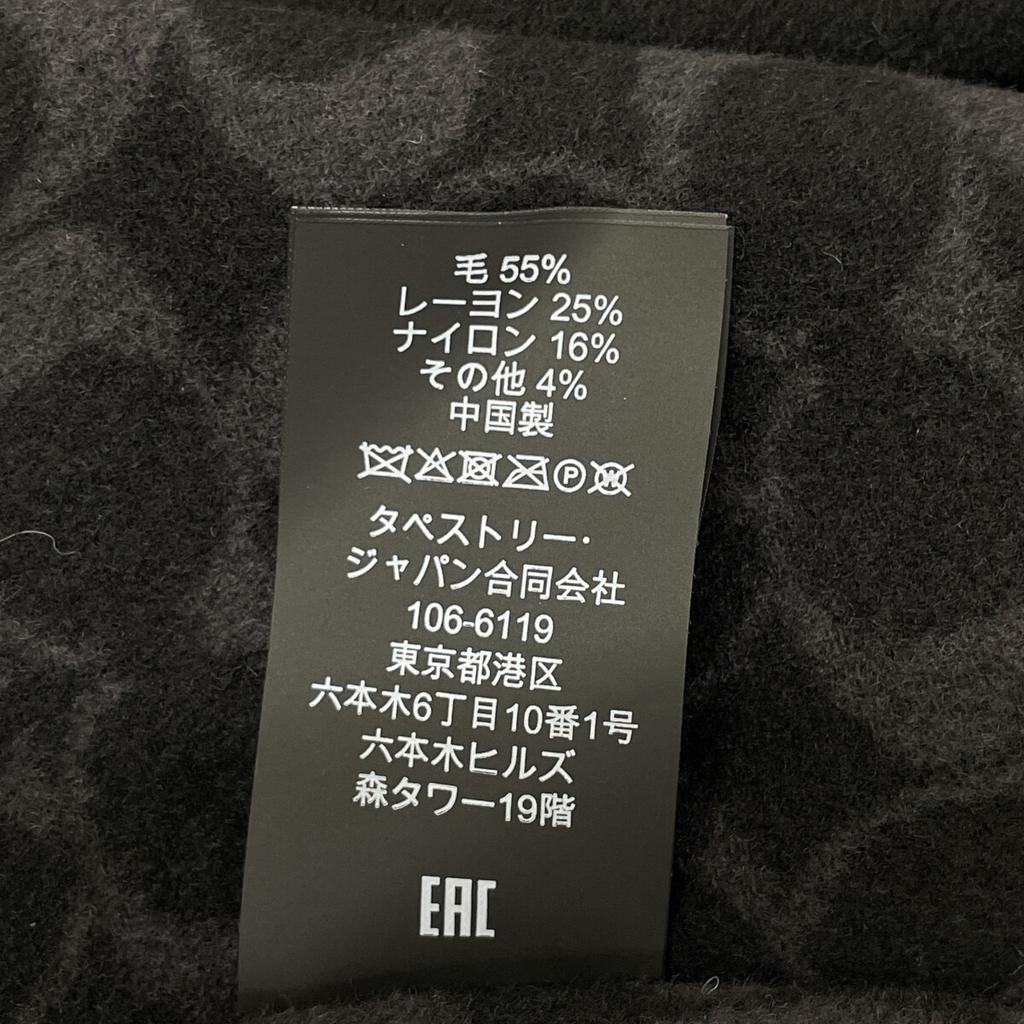 COACH Black wool melton cape coat coat XS blackUsed