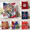Around The World Cup Flannel Blanket Print Football Club Team Logo Comfortable Blanket Small Blanket