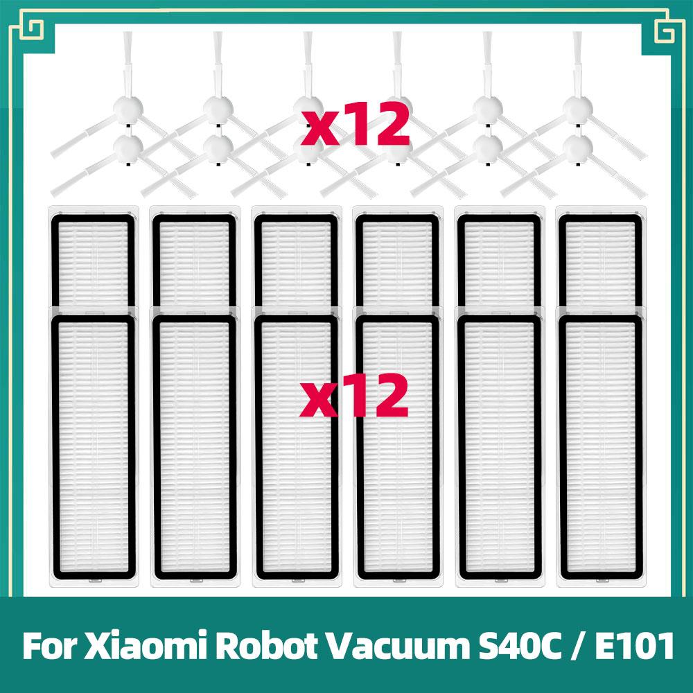 Compatible For Xiaomi Robot Vacuum S40C / E101 Replacement Parts Side Brush HEPA Filter Accessorier Kits