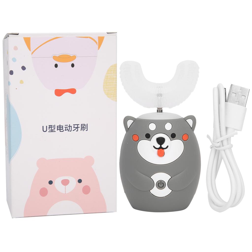 UShaped Toothbrush Cartoon Modeling Waterproof Electric Toothbrush for Kids Oral Cleaning