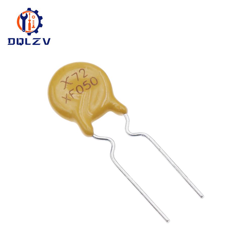 PPTC Resettable Fuse RXEF050 XF050 72V 0.5A 500MA Pitch 5mm