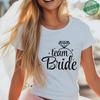 Team Bride Matching T-Shirts Diamond Ring Graphic Tees Bachelorette Hen Party Summer Short Sleeve O Neck Tops for Bridesmaids