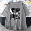 Levi Ackerman Cool Graphic Printed T-Shirt Men's and Women's Loose Anime Harajuku T-Shirt Tops Vintage T Shirt Oversized T Shirt