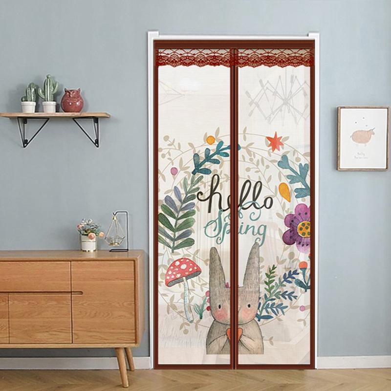 Summer Magnetic Mesh Net Anti Mosquito Insect Fly Bug Curtain Automatic Closing Door Screen Kitchen Curtain Drop Shipping