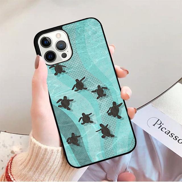 Ocean Sea Turtle Phone Case for iPhone 17 Air 16 16e 15 Plus for Apple 13 11 12 14 Pro Max Cover  coque fundas Shell iPhone 13