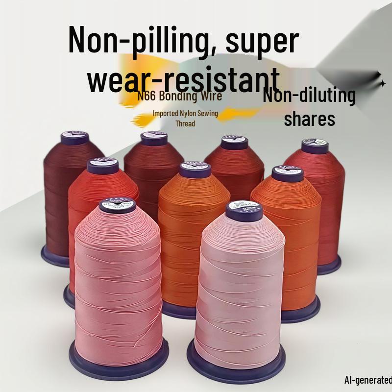 Imported Nylon Bonded Thread for Sewing: 420D/3 High-Grade Leather, Sofa, Car Interior Trim