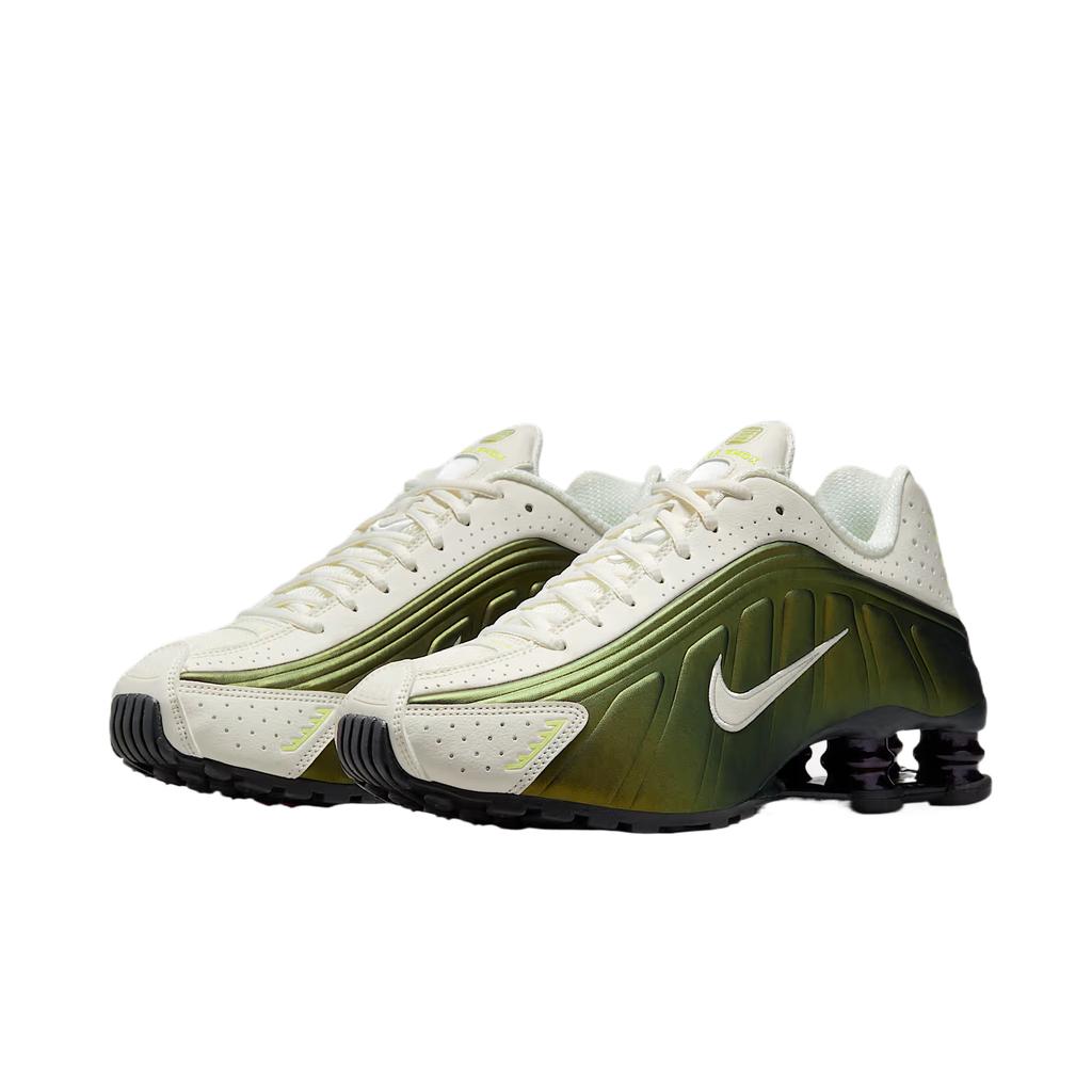 Nike Shox R4 Sail Light Lemon Twist Off Noir Sneakers da Donna Verde Lt-Lemon-Twist-Off-Noir IB8062-133