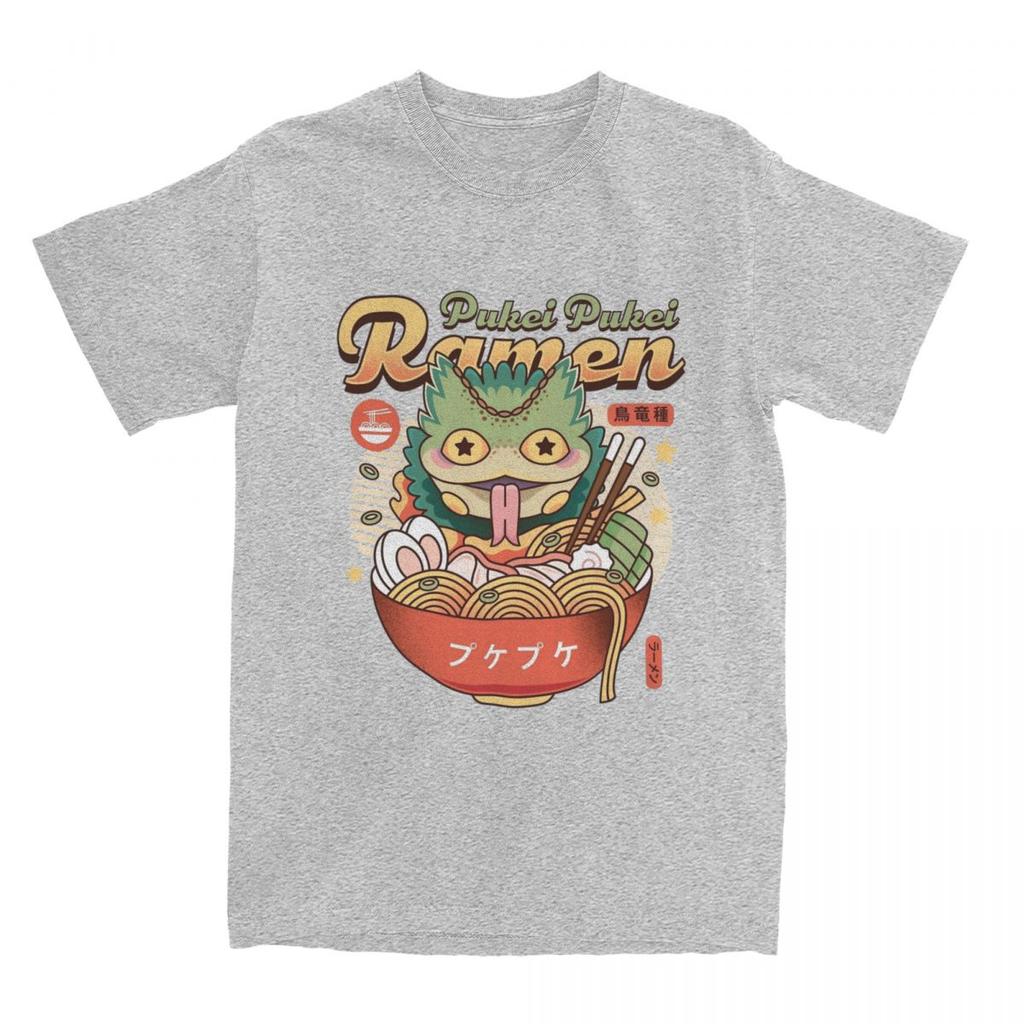 Pukei Pukei Ramen T-Shirt Monster Hunter Game T-Shirts Short Sleeve Y2K Fun Tops Beach Pure Cotton O-Neck Plus Size Top Tees