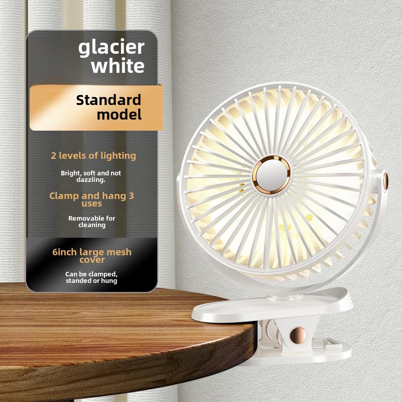 Mini USB Wiederaufladbarer Clip-On Tischventilator für Studentenwohnheime und Zuhause