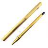 Great Cartier Ballpoint pen Trinity Do Stripe Pattern Twist Type gold mens Used