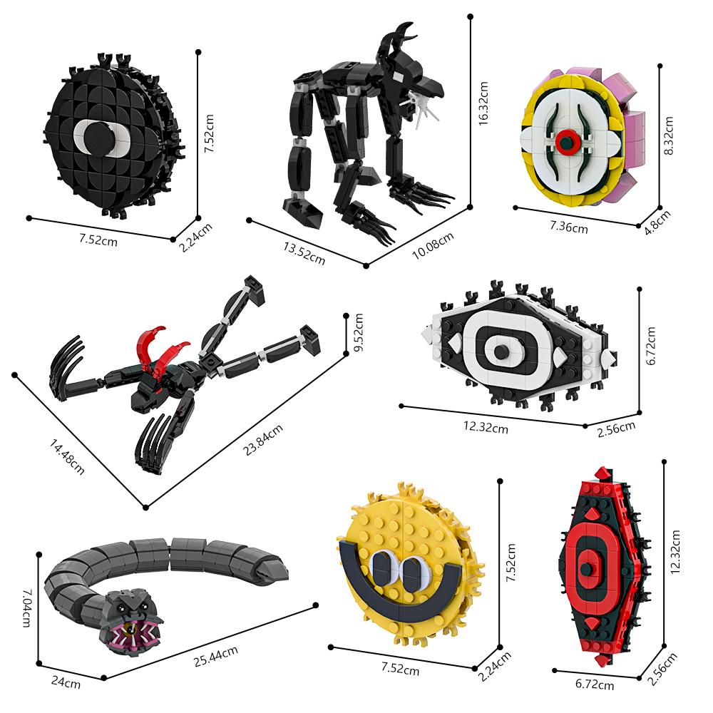 MOC Hot Game Robloxes Grace Figure Model Building Blocks Entities Dozer Slight Gallery Elkman Monster Doll Bricks Toy Gift