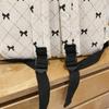 Bow Check Bag Women's Backpack Corduroy Backpack