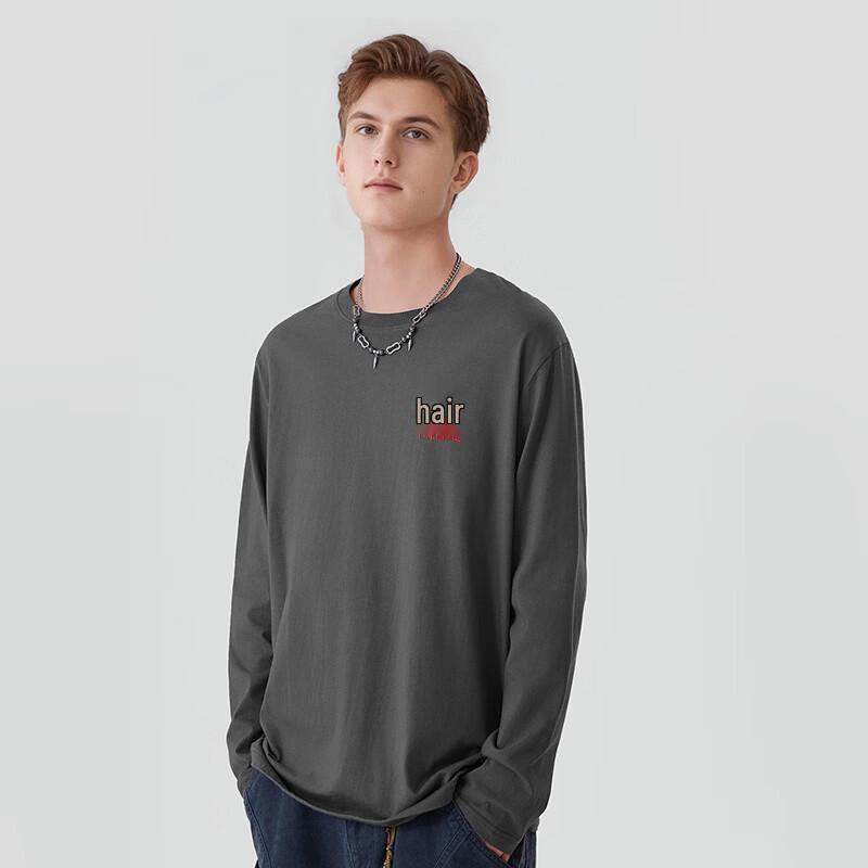 Mark Hua Fei Men's Pure Cotton Long Sleeve T-shirt