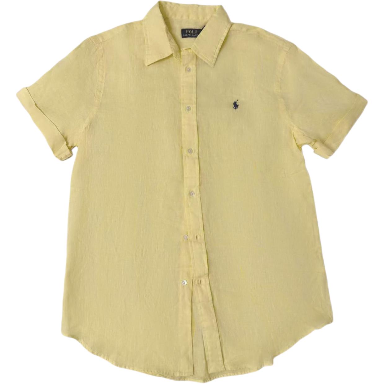 

Polo Ralph Lauren Однотонная льняная рубашка поло с вышивкой маленького пони Женские рубашки 211A92158-002 S