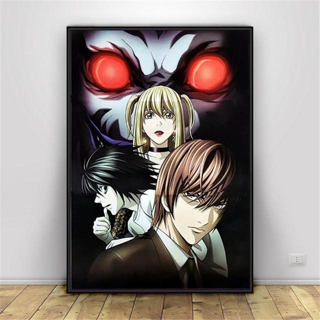 Anime Death Note Mosaic Wall Art Plakáty a obrazy Nástěnné umění Obraz Obraz na plátně do obývacího pokoje Ložnice Dekorace