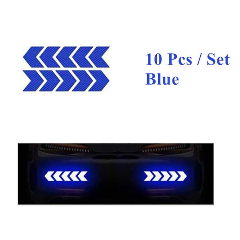 10PCS Automotive Safety Reflective Stickers Super Reflective Safety Sticker