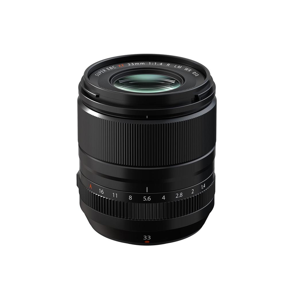 Fujifilm X interchangeable Fujinon fixed focal large aperture 33mm low temperature linear motor aperture F R LM WR lens, length, standard, F1.4,