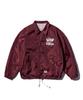 Aeca Aeca Record Shop Nylon Coach Jacket-Burgundy