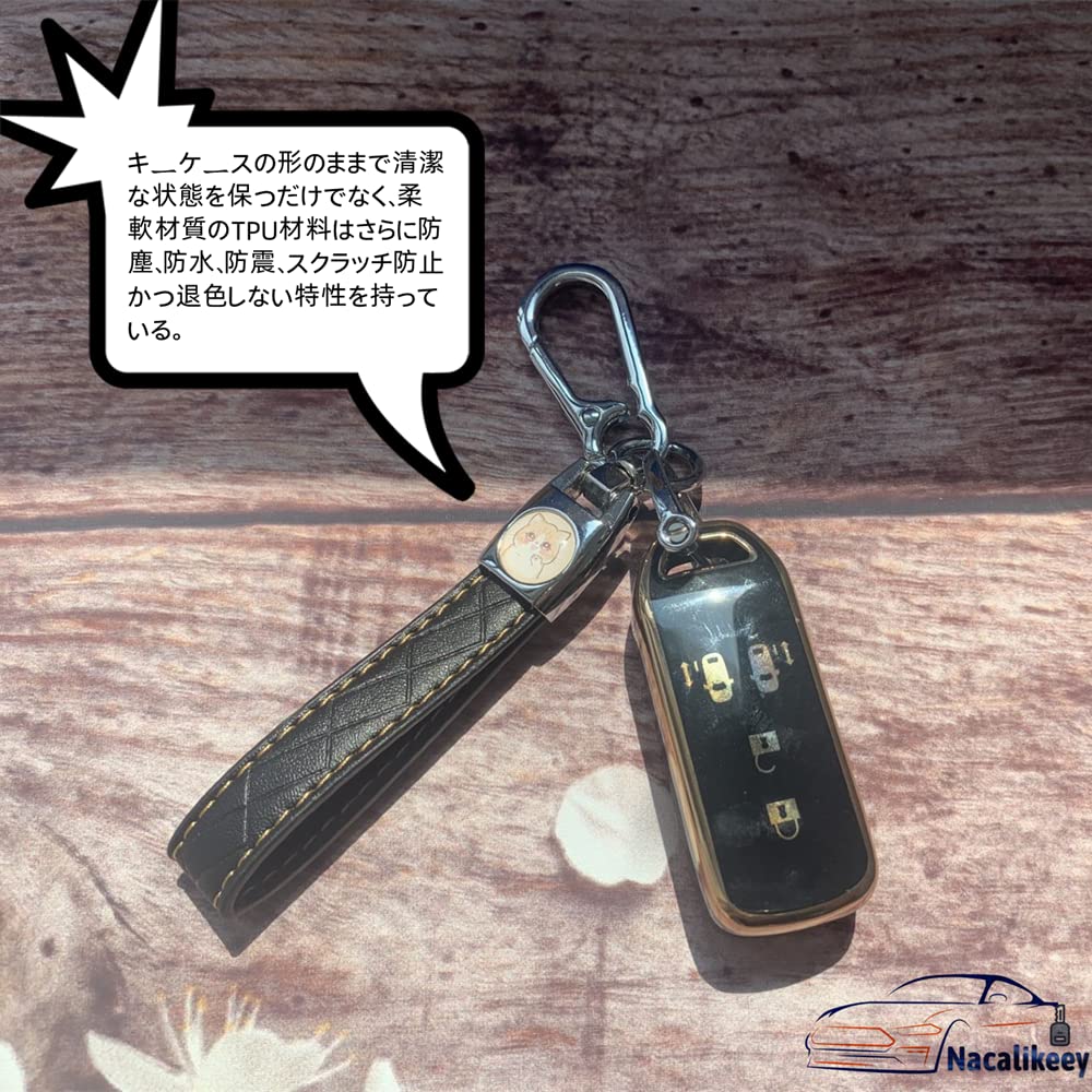 Nacalikeey Obal na klíč Přívěsek na klíče Kompatibilní s Honda N Series Honda Nový NBOX Pouzdro na klíč ŽÁDNÝ Vlastní Obal na klíč SLASH Slash Nacalikeey Roztomilý Obal na klíč s koťátkem