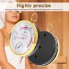 Sauna Thermometer Fahrenheit Stainless Steel 2 In 1 Hygrometer Thermometer Accurate Waterproof Round Steam Room Thermometer