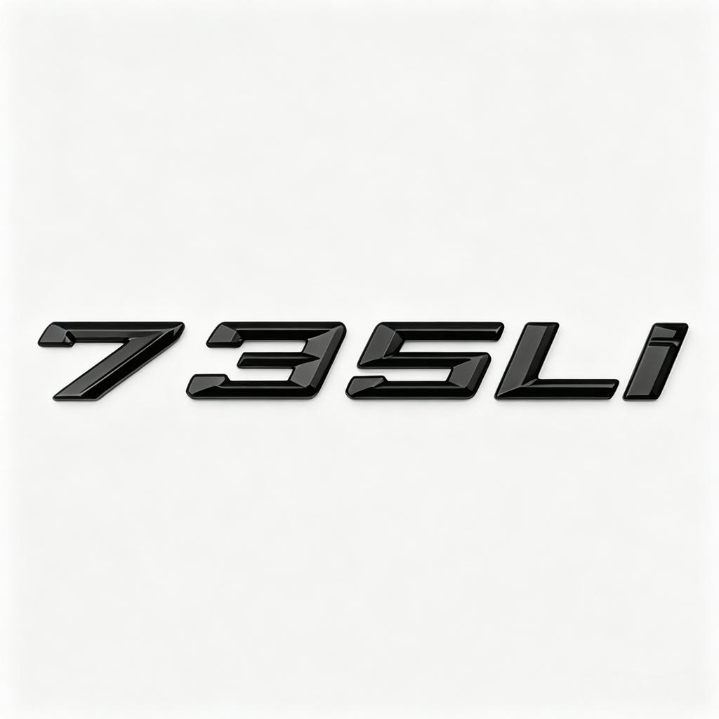 3D ABS Car Rear Trunk Letters Logo Badge Emblem Sticker For BMW 7 Series 730Li 735Li 740Li 745Li 750Li 760Li Auto Styling Decal Ya2