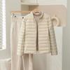 White duck down light down jacket women's autumn and winter new short small casual slim and thin coat