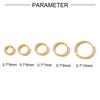 Diy Color Preservation Stainless Steel Jewelry Accessories Multi-Size Geometric Gold Double Ring Connecting Ring