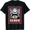 Camiseta com Máscara Oni Demoníaca Japonesa Harajuku