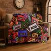 Retro Tape Cassette Music Flannel Blanket Soft Warm Throw Blanket for Bedroom Living Room Bed Travel Camping Picnic Cover Gift