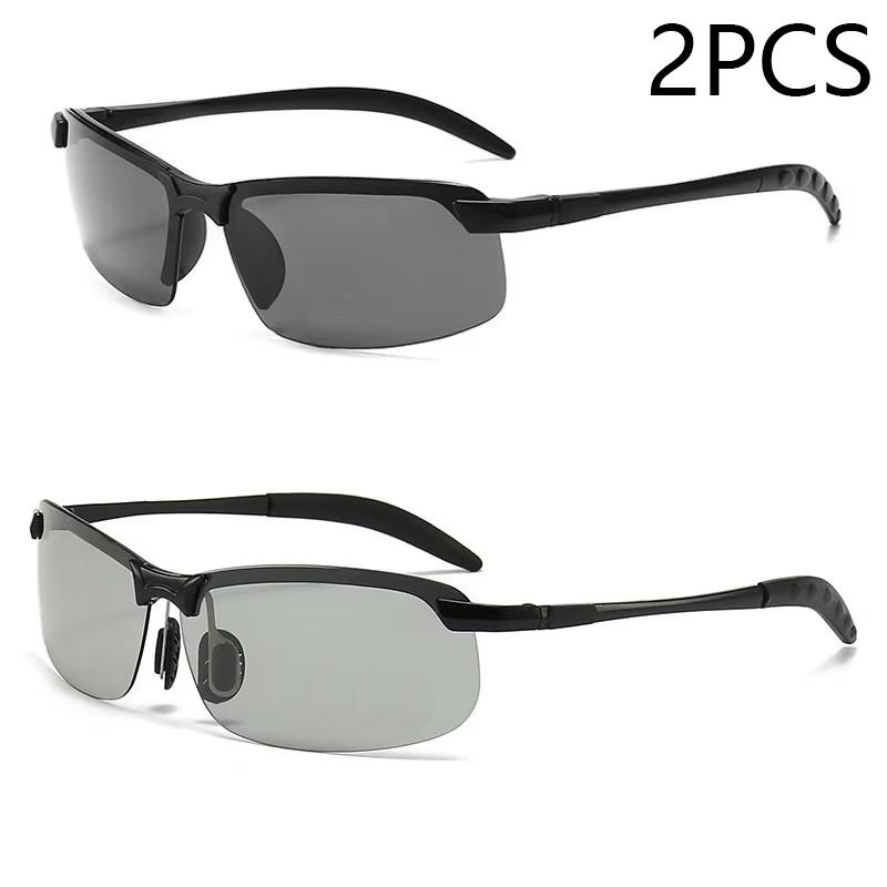 Pochromic Men's Sunglasses Men Driving Polarized Sun Glasses Male Outdoor Sports Cycling Night Vision Eyewear UV400 Goggles
