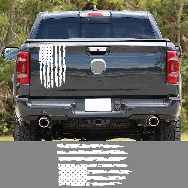 Car Sticker Flag Decor Decal For Dodge RAM Toyota Hilux Tacoma Jeep Gladiator Isuzu Dmax Ford F150 Auto Tuning Accessories